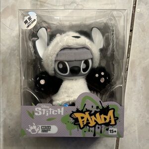 Disney Stitch in Panda Costume Plush